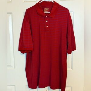 The Foundry Supply Co. Red and Blue Polo Shirt